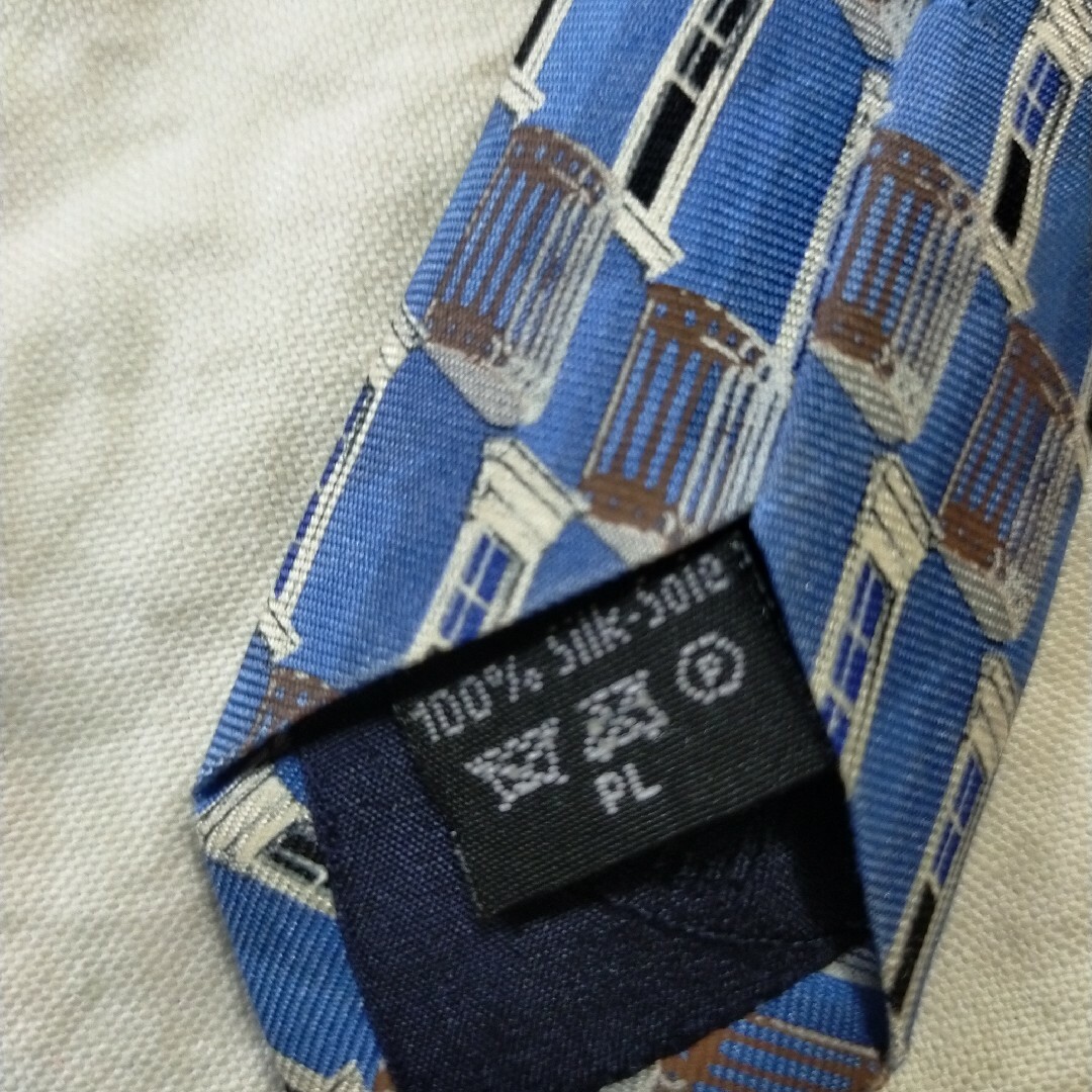 Dunhill(ダンヒル)のダンヒル　ネクタイ　　ブルー×筒 メンズのファッション小物(ネクタイ)の商品写真