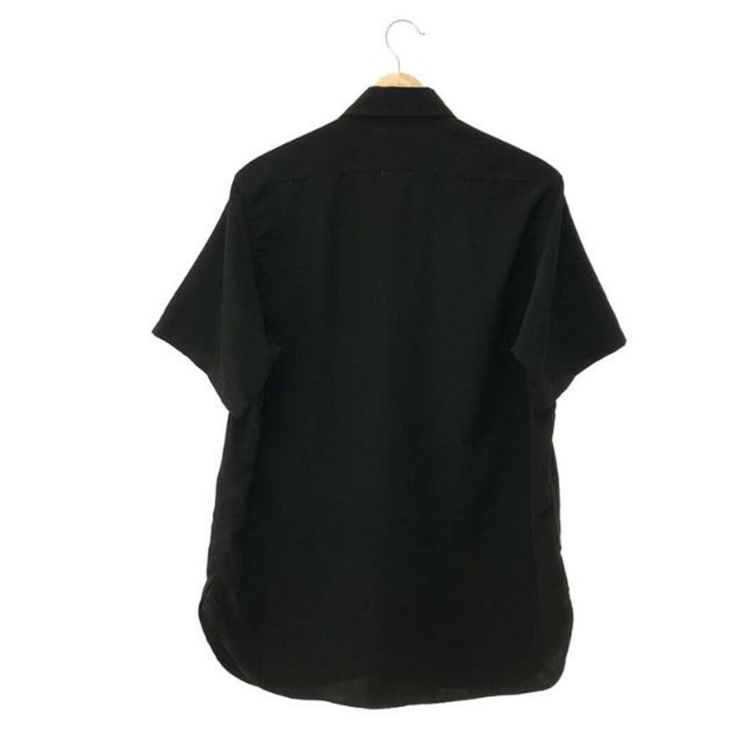 Needles(ニードルス)の【美品】  Needles / ニードルス | S/S Work Shirt-Poly Cloth / パピヨン ワークシャツ | S | ブラック | メンズ メンズのトップス(Tシャツ/カットソー(半袖/袖なし))の商品写真