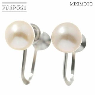 MIKIMOTO ミキモト シルバー イヤリング パール約6.3mm/約6.2mm 3.4g ネジ式 レディース