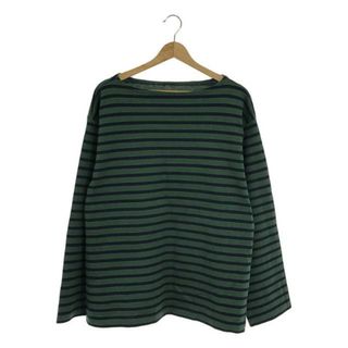 【美品】  L'Appartement / アパルトモン | 2021AW | × GOOD GRIEF! グッドグリーフ別注 Border Tops ボーダー バスクシャツ | F | グリーン | レディース(Tシャツ(長袖/七分))