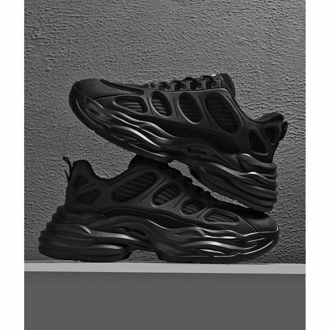 ハイテク ダッド ローカット ランニング スニーカー 24.5 ブラック 新品 メンズの靴/シューズ(スニーカー)の商品写真