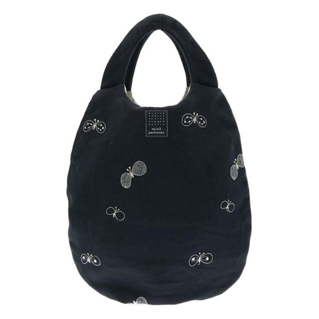 【美品】  mina perhonen / ミナペルホネン | choucho egg bag エッグバッグ | ネイビー | レディースバッグ