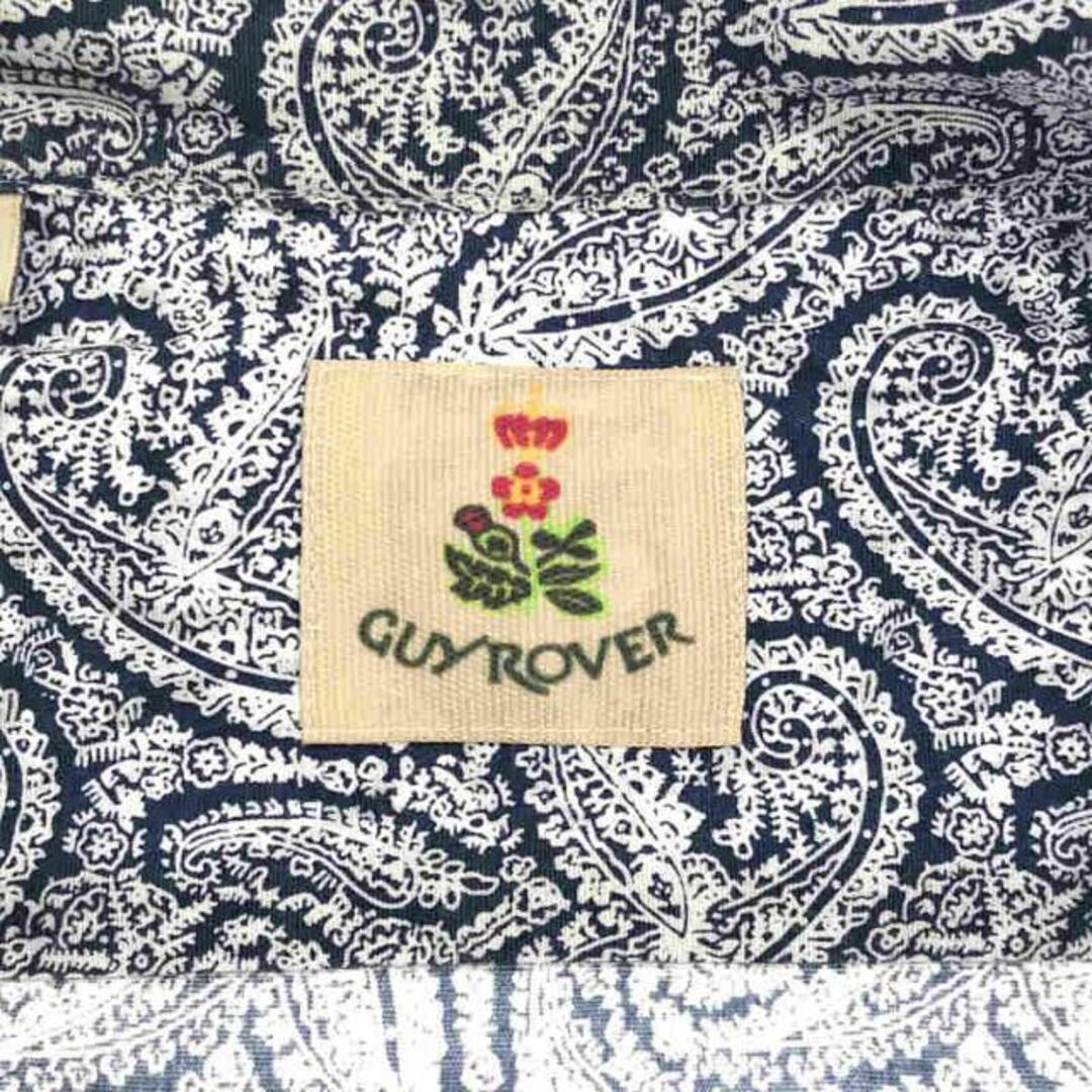 GUY ROVER(ギローバー)のGUY ROVER / ギローバー | ペイズリー プリント リネンシャツ | S | ネイビー | メンズ メンズのトップス(Tシャツ/カットソー(七分/長袖))の商品写真