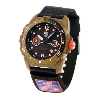 ルミノックス(Luminox)の【新品】ルミノックス LUMINOX 腕時計 メンズ 3721.ECO ベア グリルス サバイバル ルール オブ 3 X タイド 3720 シー シリーズ クオーツ ブラックxブラック アナログ表示(腕時計(アナログ))