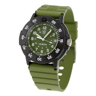 ルミノックス(Luminox)の【新品】ルミノックス LUMINOX 腕時計 メンズ 3013.EVO.S オリジナル ネイビー シールズ 3000 エボ シリーズ クオーツ オリーブグリーンxオリーブグリーン アナログ表示(腕時計(アナログ))