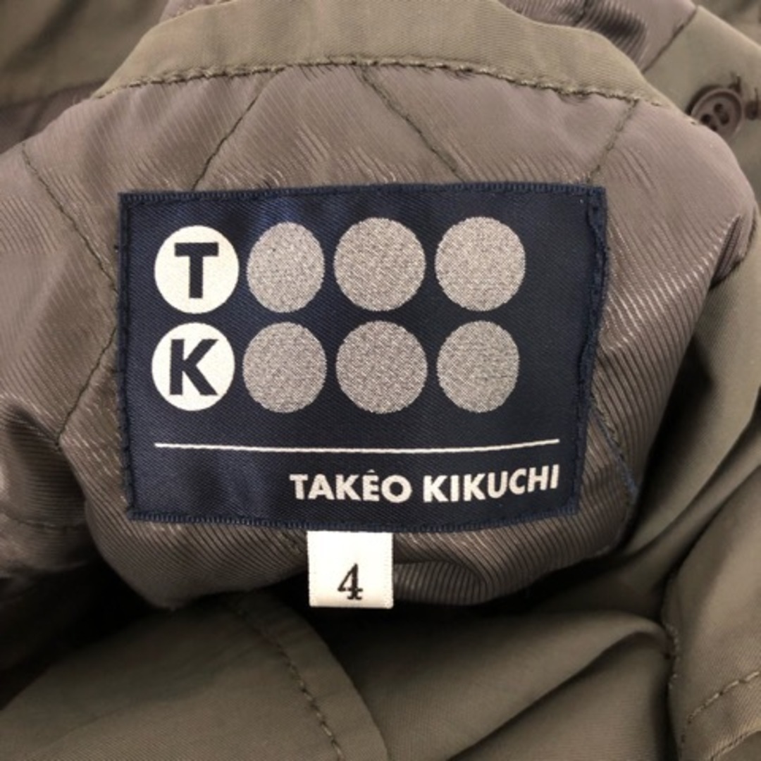 TAKEO KIKUCHI(タケオキクチ)のタケオキクチ TAKEO KIKUCHI ダブルジャケット 長袖 無地 グレー メンズのジャケット/アウター(ブルゾン)の商品写真