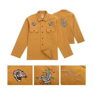 横須賀 虎頭刺繍スーベニアシャツジャケット  カジュアルアウター　karaku(シャツ)