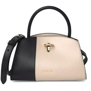 フルラ(Furla)の新品 フルラ FURLA ハンドバッグ ジェネシ トート ミニ フルムーン/ネロ(ハンドバッグ)