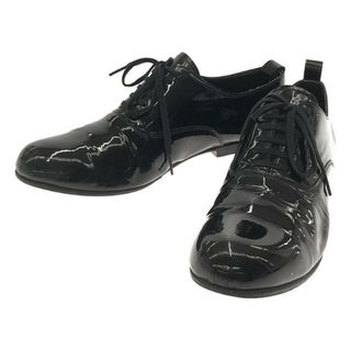 コムデギャルソン(COMME des GARCONS)のCOMME des GARCONS / コムデギャルソン | エナメル レースアップシューズ | 24 | ブラック | レディース(ブーツ)