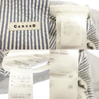 48cm袖丈カルーゾ テーラードジャケット シングル 段返り3B シアサッカー【AFB46】
