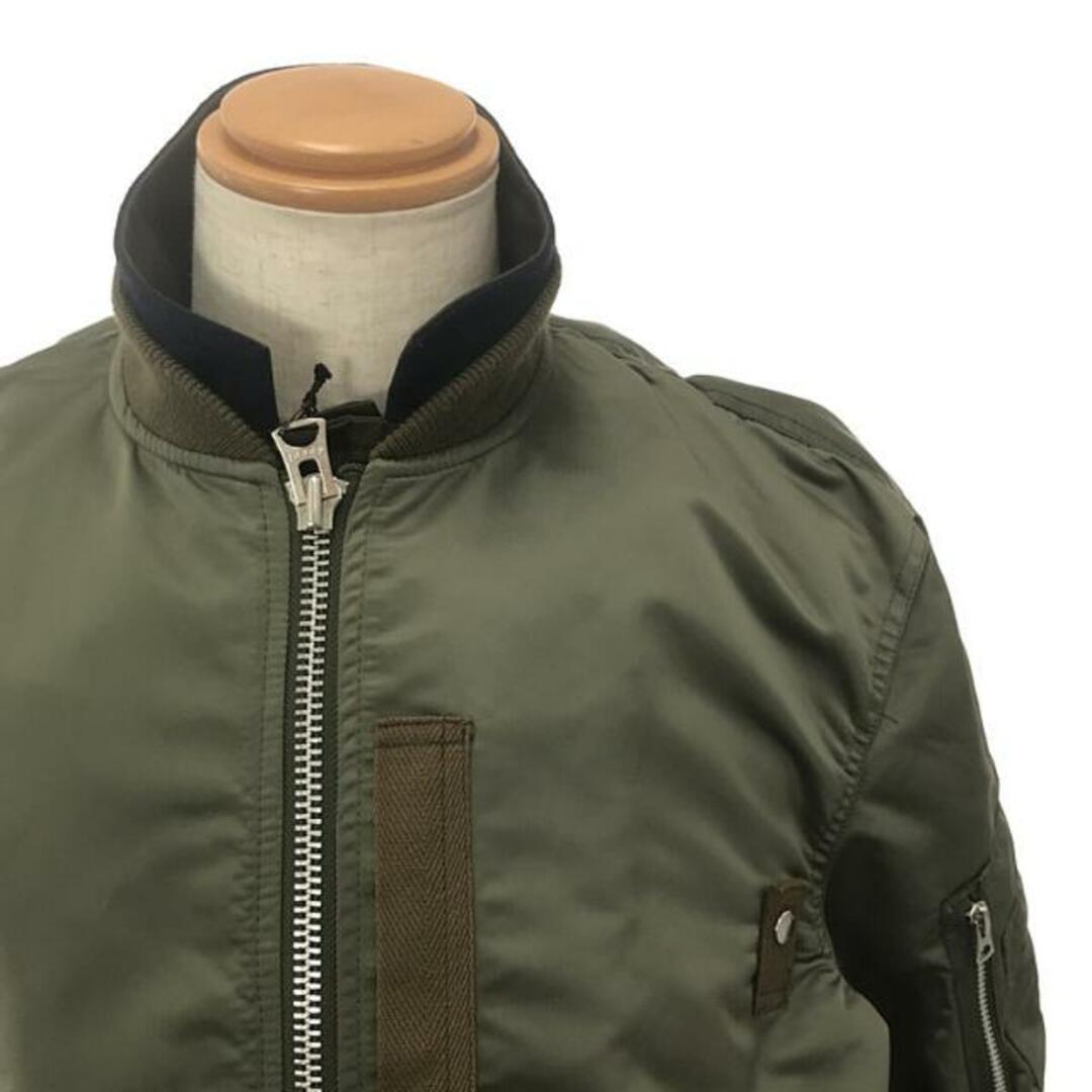 sacai(サカイ)の【新品】  sacai / サカイ | Pre Ma-1 Blouson / テーラード ドッキング ミリタリー ボンバージャケット ブルゾン | 2 | khaki | メンズ メンズのジャケット/アウター(その他)の商品写真