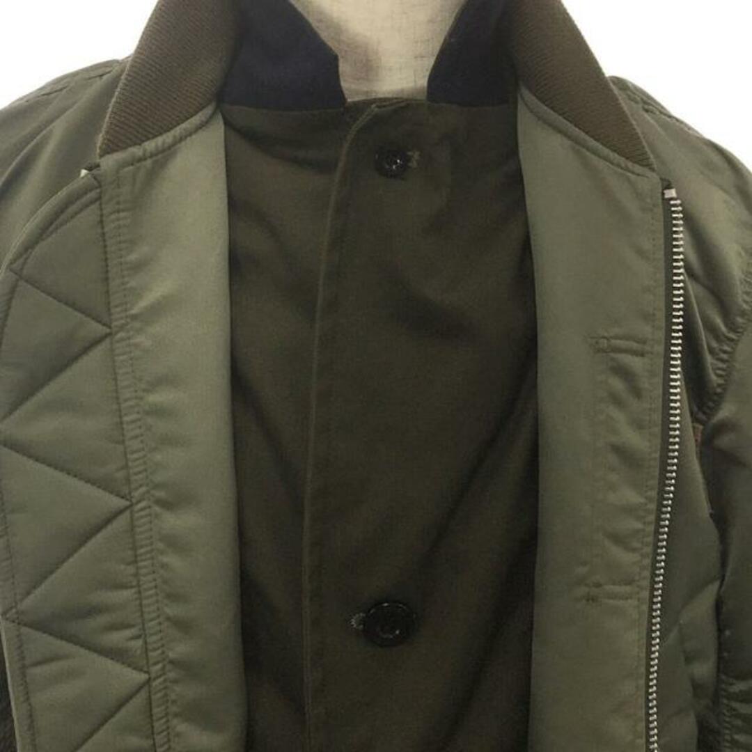 【新品】 sacai / サカイ | Pre Ma-1 Blouson / テーラード ドッキング ミリタリー ボンバージャケット ブルゾン | 2  | khaki | メンズ