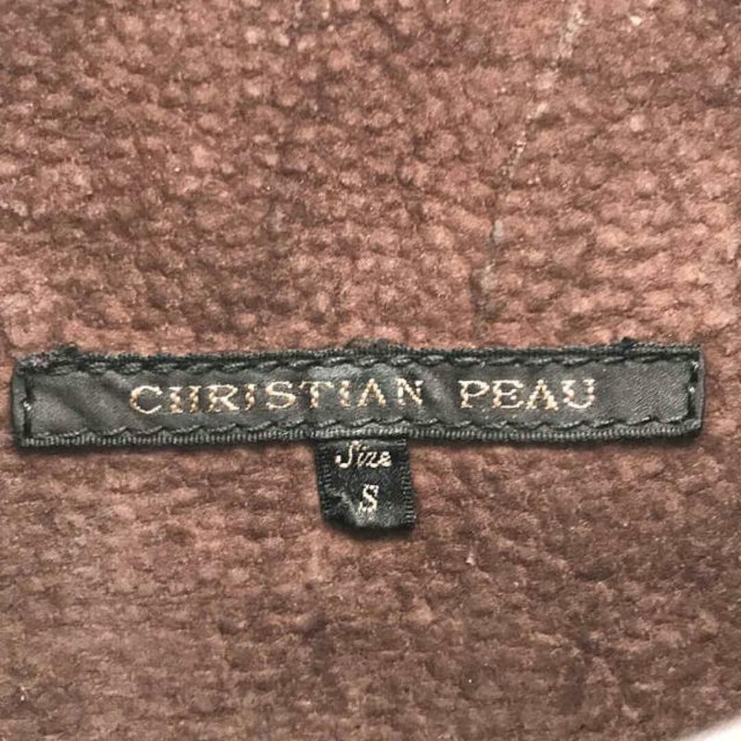 CHRISTIAN PEAU(クリスチャンポー)のchristian peau / クリスチャンポー | オールレザー ダブルフラップ ショルダーバッグ | S | dark brown | メンズ メンズのバッグ(ショルダーバッグ)の商品写真