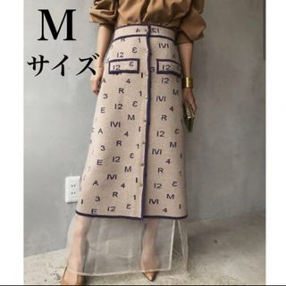 アメリヴィンテージ(Ameri VINTAGE)のタグなし未使用 AMERI PASS CODE RETRO KNIT SKIRT(ロングスカート)