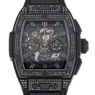 ウブロ(HUBLOT)のウブロ スピリットオブビッグバンオールブラックパヴェ 642.CI.0110.RX.1700 セラミック 自動巻(腕時計(アナログ))