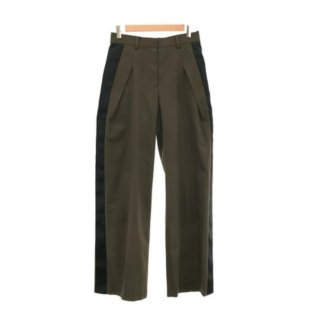 sacai(サカイ)の【美品】  sacai / サカイ | Suiting Pant / 裏地付き サイドライン スーチング スラックス パンツ | 0 | khaki | レディース レディースのパンツ(その他)の商品写真