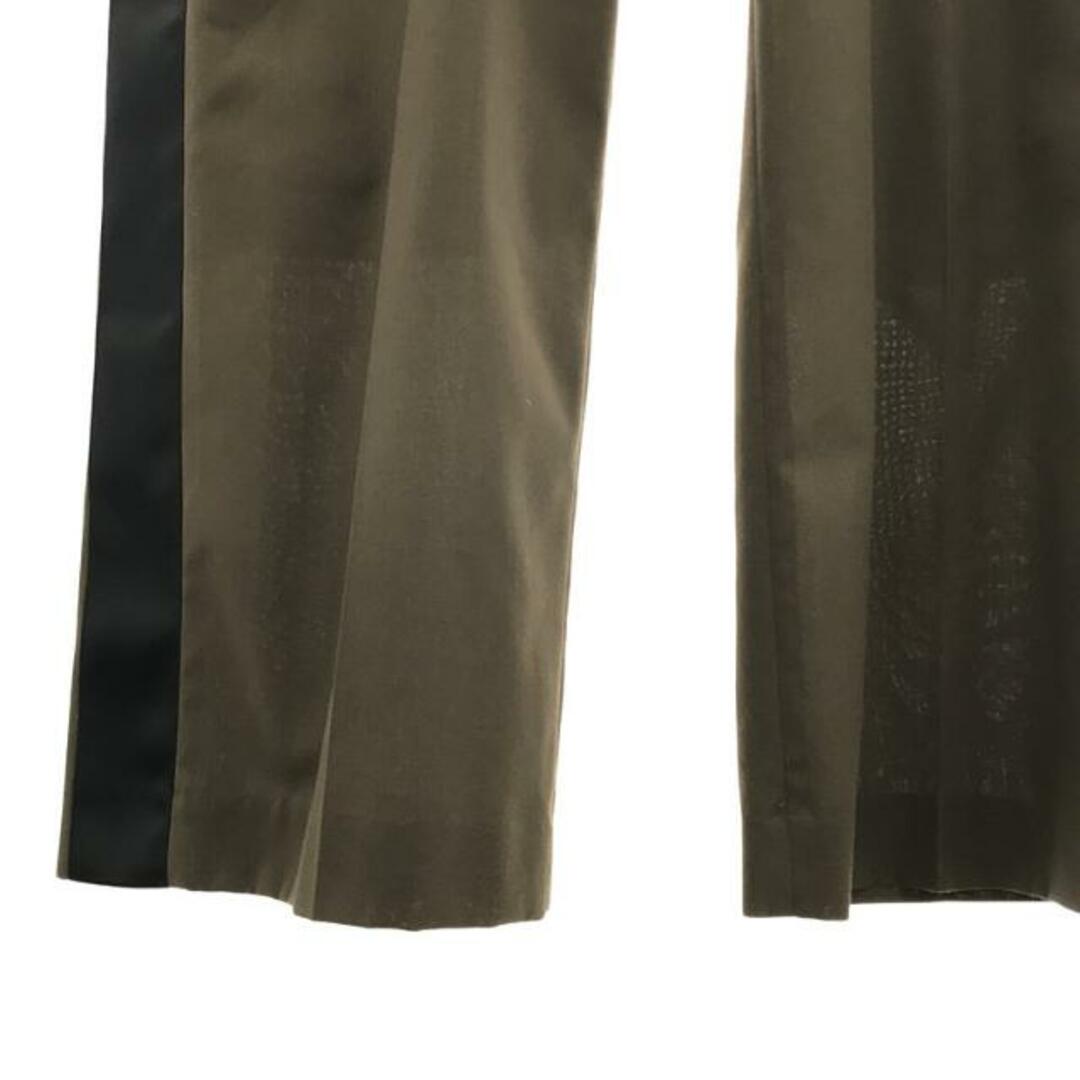 sacai(サカイ)の【美品】  sacai / サカイ | Suiting Pant / 裏地付き サイドライン スーチング スラックス パンツ | 0 | khaki | レディース レディースのパンツ(その他)の商品写真