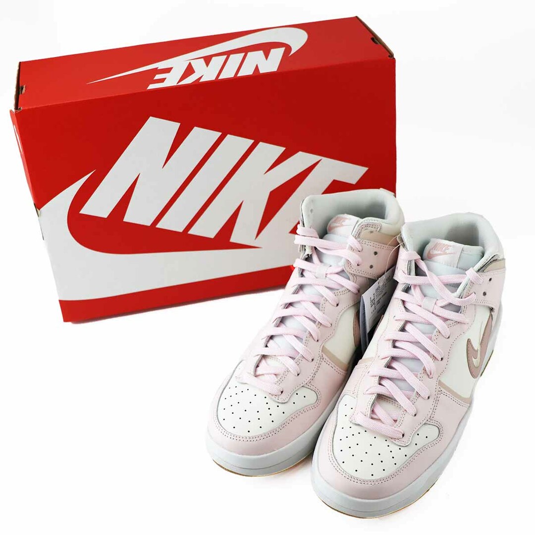 NIKE(ナイキ)の【新品】NIKE ナイキ WMNS ダンク HIGH アップ スニーカー 28.0cm DH3718-102 国内正規品 セイル/ライトソフトピンク/パールホワイト/ピンクオックスフォード【送料無料】靴【代引き手数料無料】22160345 メンズの靴/シューズ(スニーカー)の商品写真