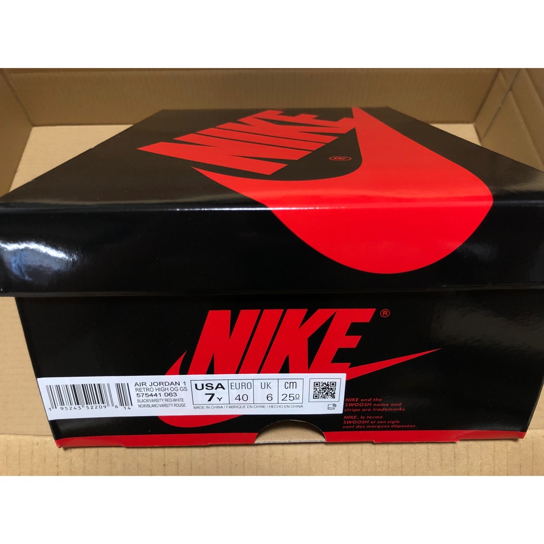 Jordan Brand（NIKE）(ジョーダン)の【25cm】Nike GS AJ 1 High OG Patent Bred レディースの靴/シューズ(スニーカー)の商品写真