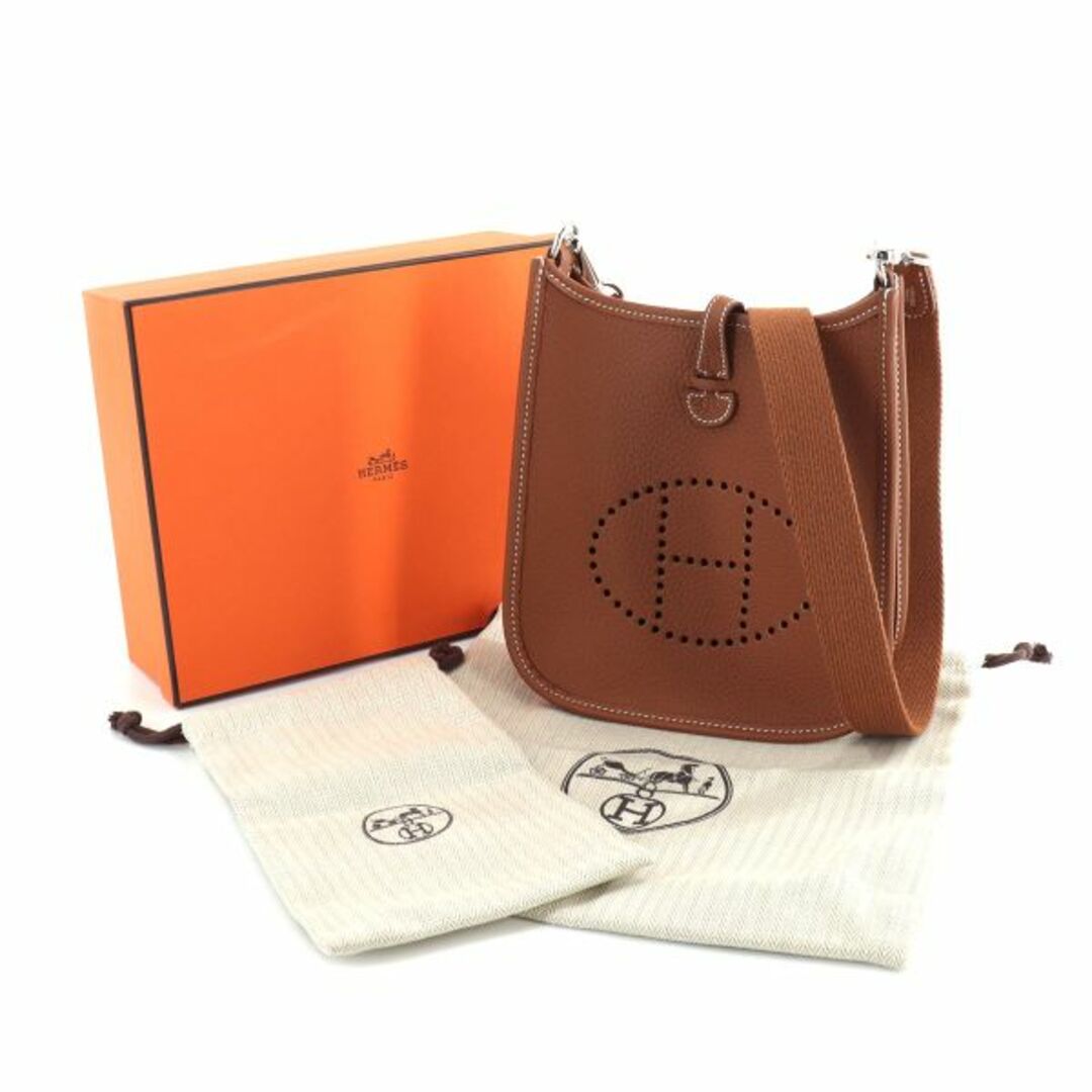 未使用 展示品 エルメス HERMES エブリン TPM ショルダー バッグ トリヨンクレマンス ブラック シルバー 金具 U刻印 VLP 90204753