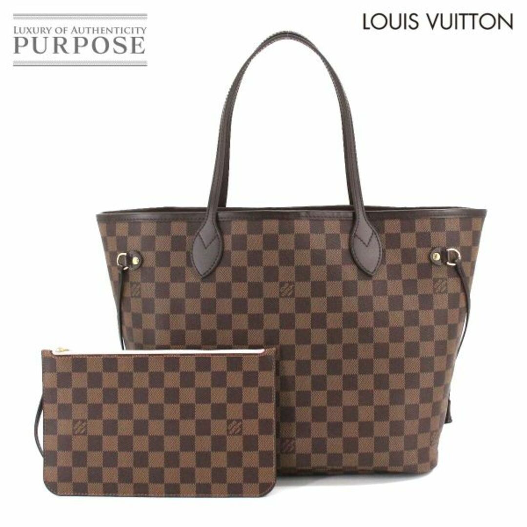 未使用 展示品 ルイ ヴィトン LOUIS VUITTON ダミエ ネヴァーフル MM トート バッグ エベヌ ローズバレリーヌ N41603 RFID VLP 90212255