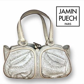 ジャマンピュエッシュ(JAMIN PUECH)の【送料無料】JAMIN PUECH ショルダーバッグ ヴィンテージ加工 ホワイト(ショルダーバッグ)