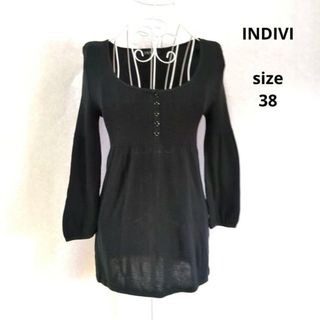 インディヴィ(INDIVI)のINDIVI　インディヴィ　レディースニットセーター　ニットチュニック(ニット/セーター)