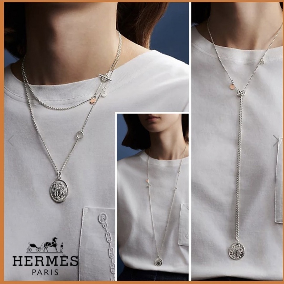 Hermes(エルメス)のエルメス　<エクスリブリス>ロングネックレスMM レディースのアクセサリー(ネックレス)の商品写真