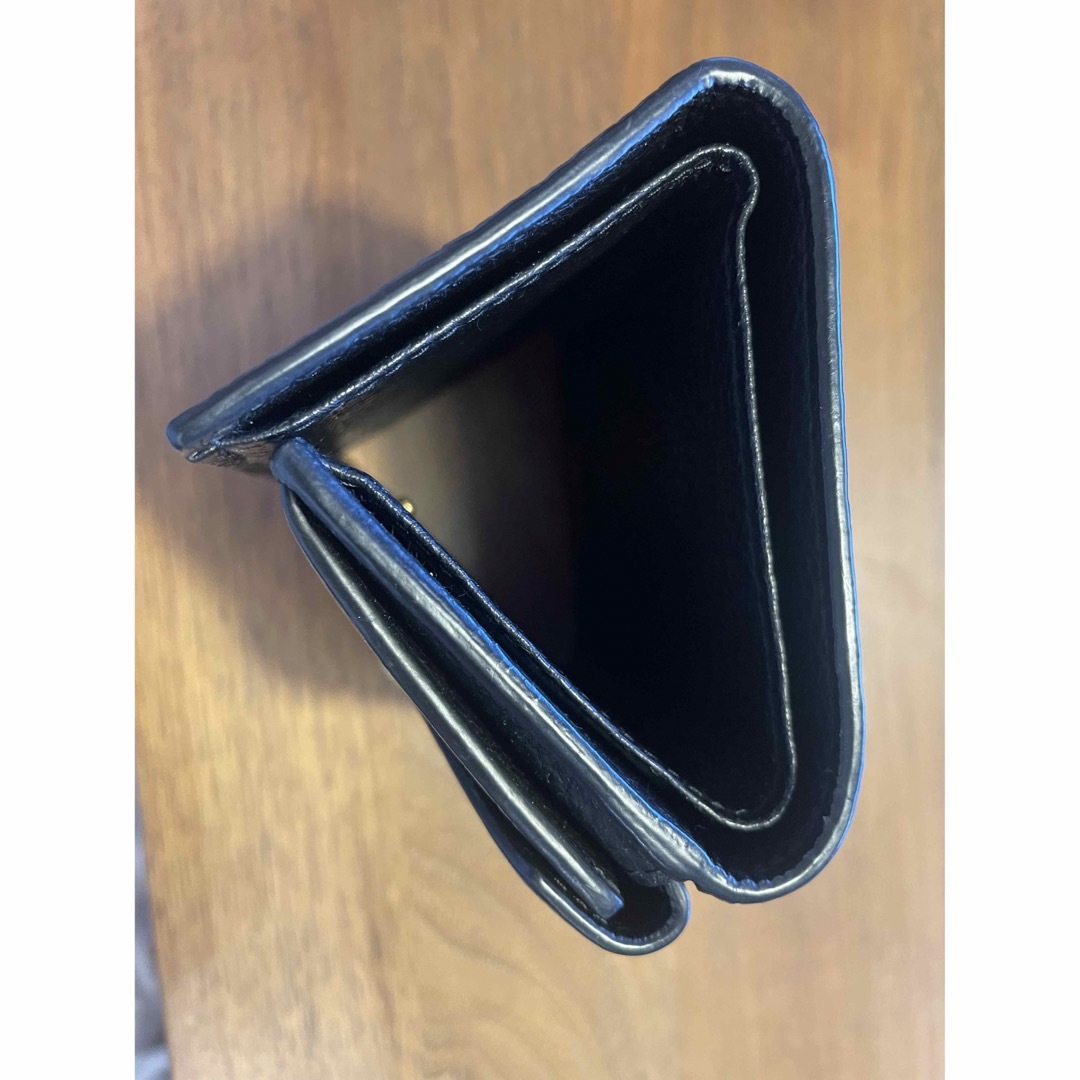 PRADA(プラダ)のPRADA プラダ　三つ折り　黒　ヴィッテロダイノ レディースのファッション小物(財布)の商品写真