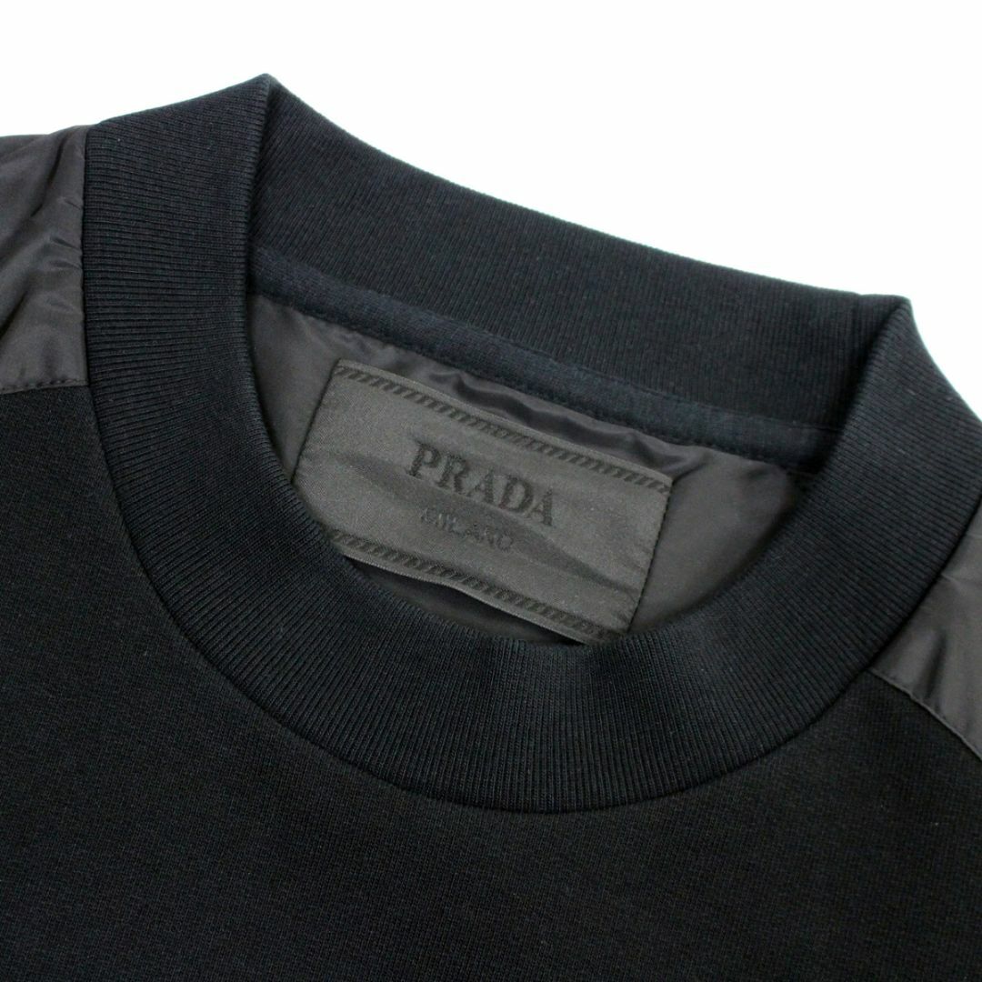 PRADA(プラダ)の送料無料 2 PRADA プラダ UJL21A 10UF ブラック ロゴ スウェット トレーナー size XL メンズのトップス(スウェット)の商品写真