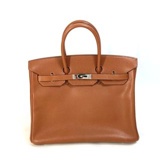 エルメス(Hermes)のエルメス HERMES バーキン35 ターンロック カバン SV金具 ハンドバッグ □J刻 ノワゼット ブラウン(ハンドバッグ)