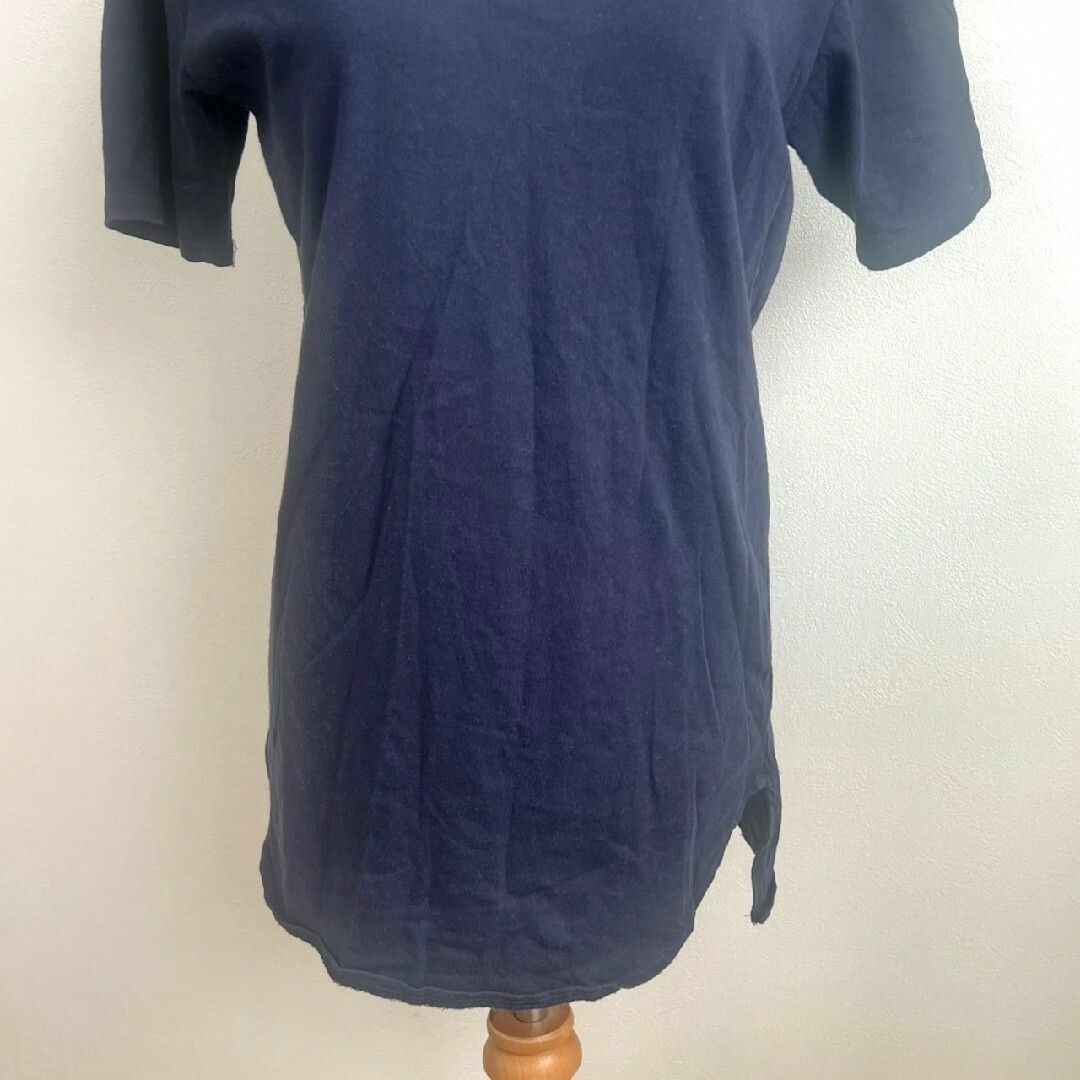 RAGEBLUE(レイジブルー)のRAGEBLUE レイジブルー　半袖Tシャツ　ネイビー　M　カジュアル レディースのトップス(Tシャツ(半袖/袖なし))の商品写真