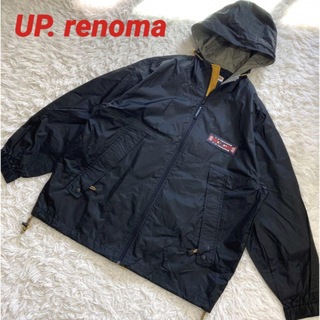 ユーピーレノマ(U.P renoma)の良品 UP. renoma  ジップアップ ジャンバー ブラック Lサイズ 防寒(ブルゾン)