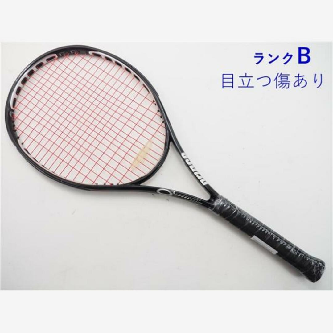 元グリップ交換済み付属品テニスラケット プリンス オースリー スピードポート ブラック MP 2007年モデル (G2)PRINCE O3 SPEEDPORT BLACK MP 2007