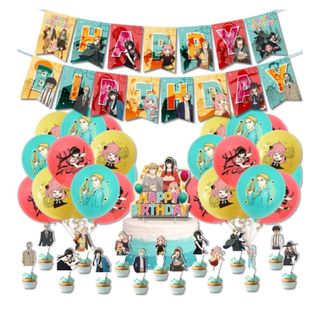 誕生日パーティー用品  アニメ アーニャ   Happy Birthday(ウェルカムボード)