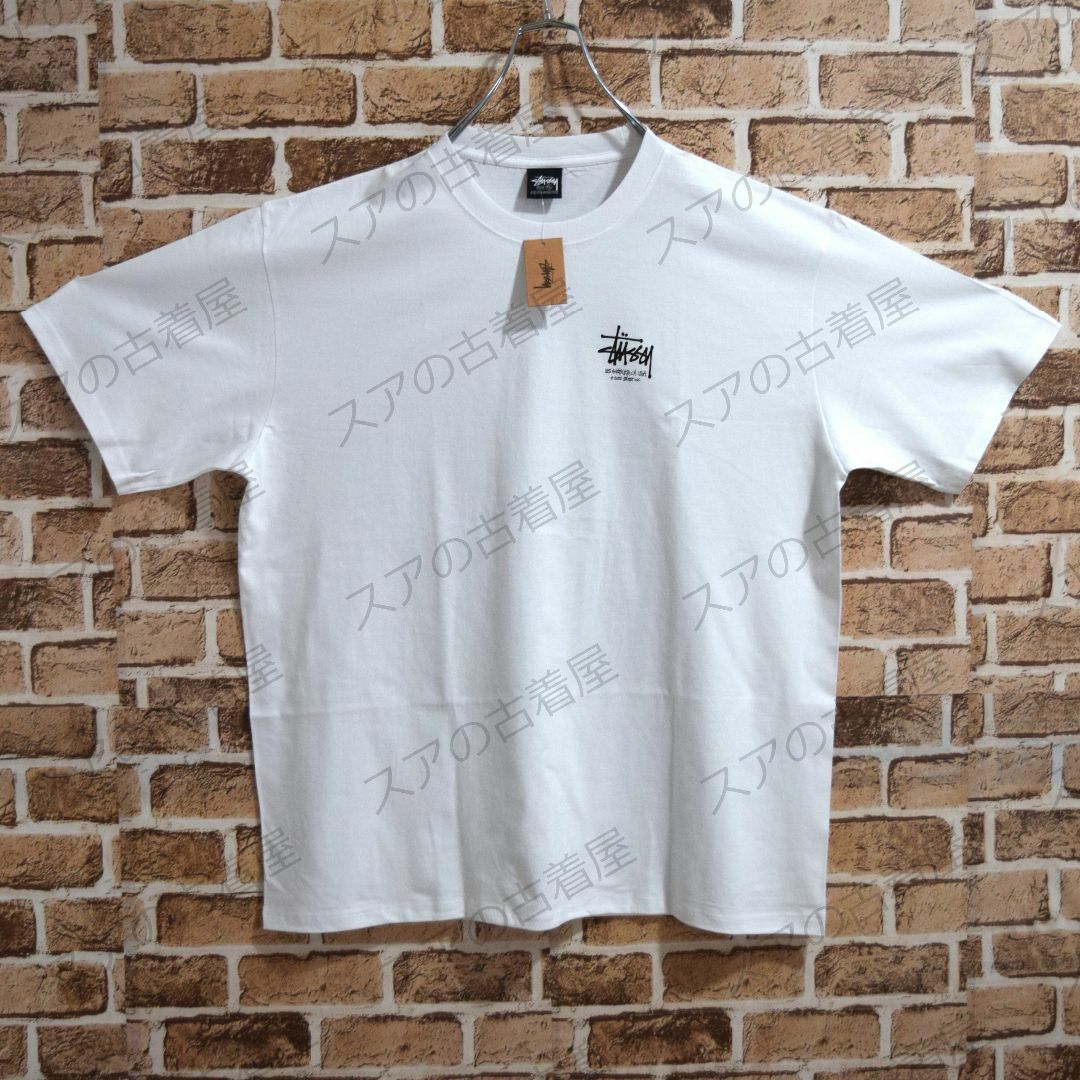 《ステューシー》即完モデル　正規・新品タグ　ドラゴン　ホワイト　XL　Tシャツ