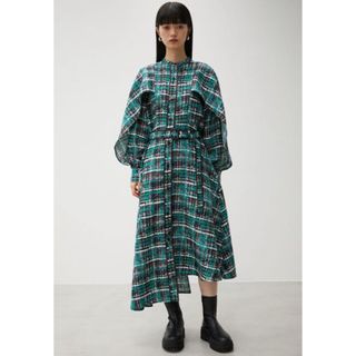 アズールバイマウジー(AZUL by moussy)の新品タグ付き◆ AZUL BY MOUSSY TWEED ONEPIECE  ◆(ロングワンピース/マキシワンピース)