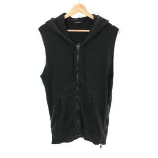 極美品□BALMAIN/バルマン バックロゴ ラインデザイン ラメ ジップアップパーカー/フーディー ブラック/シルバー系 S タグ付き メンズ