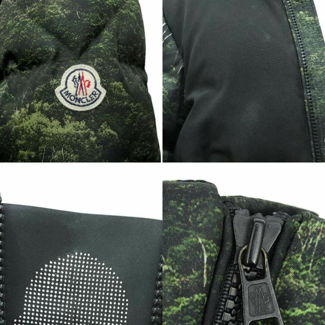 MONCLER(モンクレール)のモンクレール ダウンジャケット LAVEDAN サイズ1 S・M グリーン ブラック 新品同様 h-k532 メンズのジャケット/アウター(ダウンジャケット)の商品写真