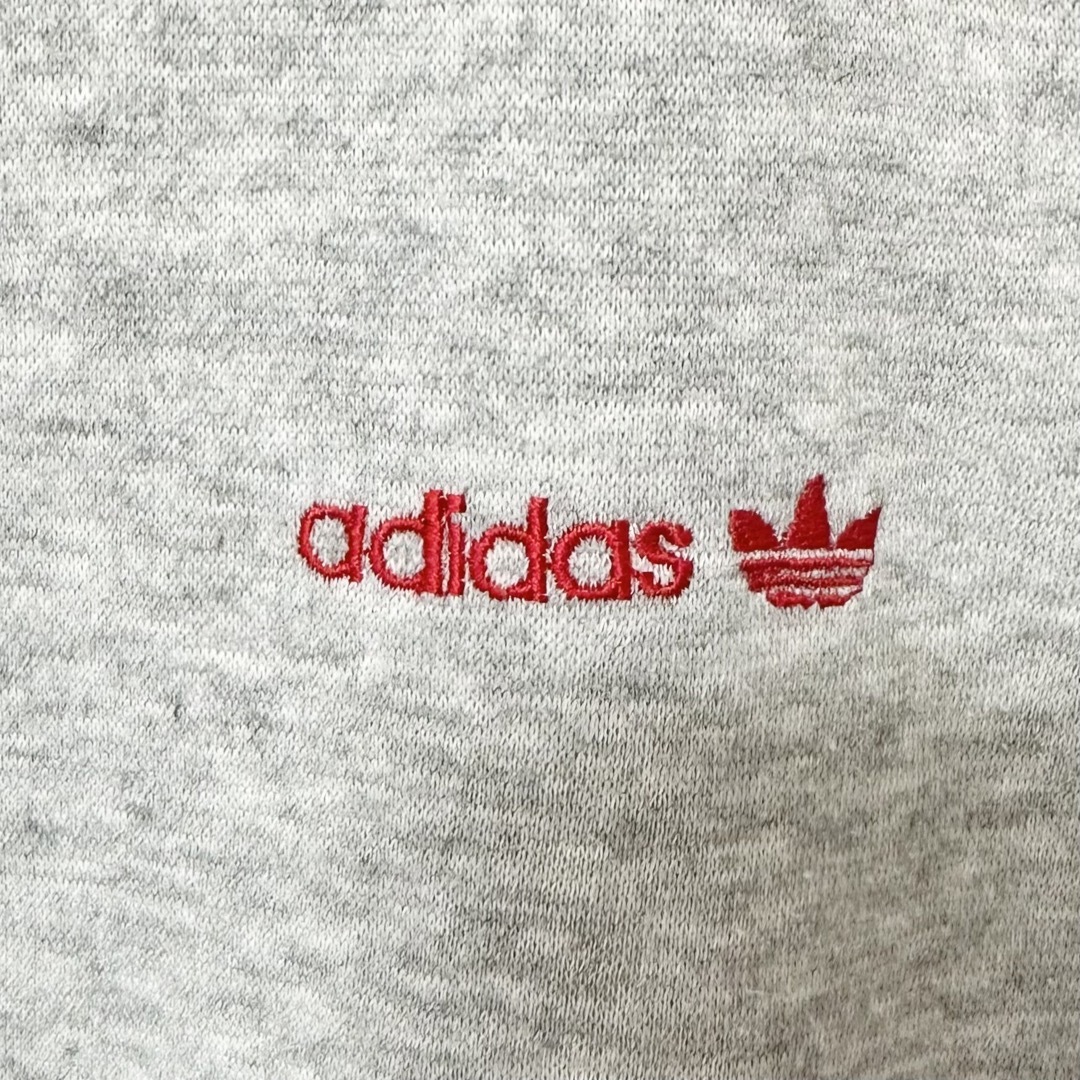 adidas(アディダス)のadidas/アディダス★80s★トラックジャケット/ジャージ★グレー×赤★M メンズのトップス(ジャージ)の商品写真