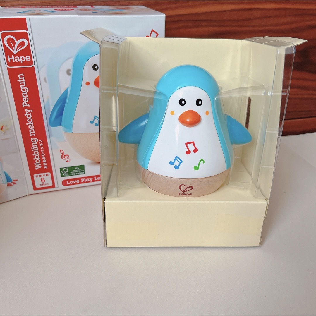 Hape(ハペ)の【Hape/ハペ】おきあがりペンギン(箱付) キッズ/ベビー/マタニティのおもちゃ(知育玩具)の商品写真