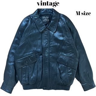 アートヴィンテージ(ART VINTAGE)のvintage ラムレザージャケット スタジャン オールレザー(レザージャケット)