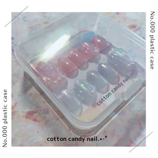 ネイルチップ★No.046 mint butterfly ハンドメイドのアクセサリー(ネイルチップ)の商品写真