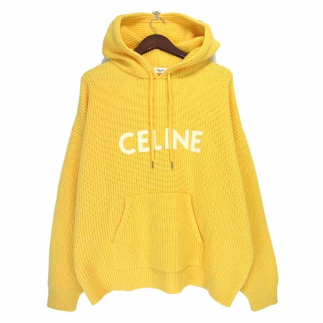 セリーヌ CELINE ■ 21AW 【 2A85W423P 】 フロント ロゴ ニット プルオーバー パーカー n3917