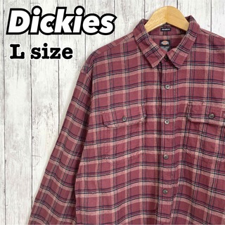 ディッキーズ(Dickies)のDickies ディッキーズ ネルシャツ ワークシャツ チェック 長袖 海外古着(シャツ)
