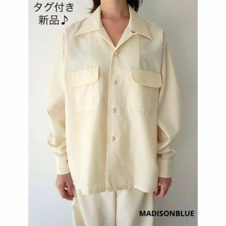 MADISONBLUE - タグ付き新品♪ MADISONBLUE wool パールボタンシャツの