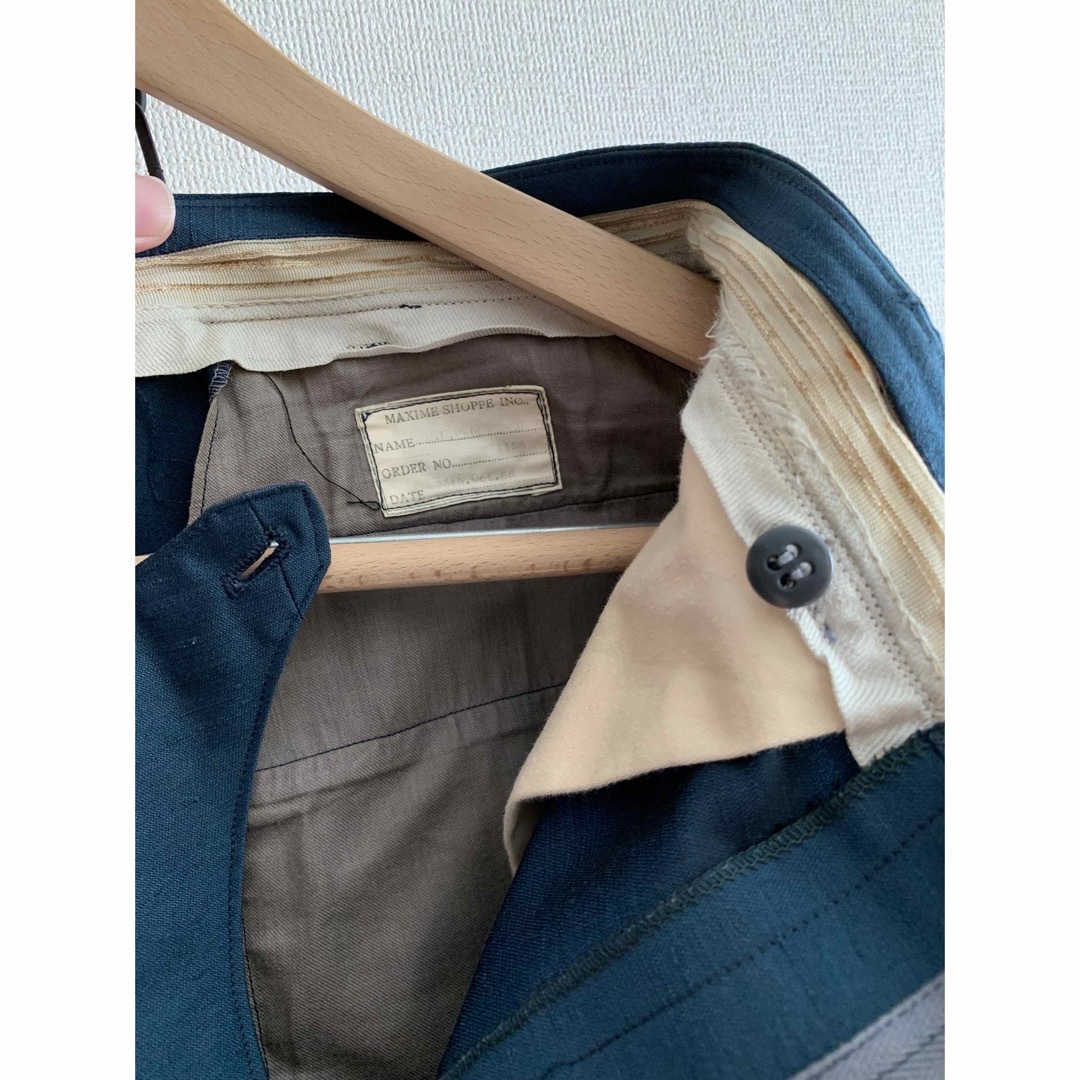 スラックス 玉虫 ブルー 50s 60s 古着 メンズ レディース レアの スラックス 玉虫 ブルー 50s 60s 古着 メンズ レディース レアの
