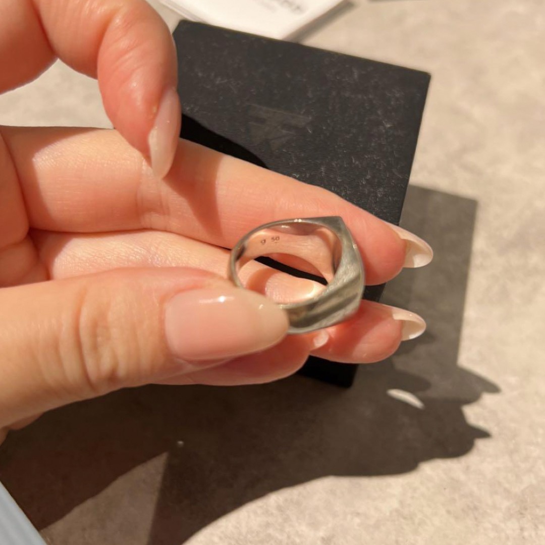 TOM WOOD - tomwood ring Cushion Green Marble 50の通販 by s shop