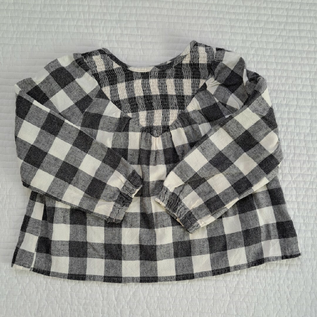 ZARA KIDS(ザラキッズ)のZaraBaby 92cm　チェックシャツ キッズ/ベビー/マタニティのキッズ服女の子用(90cm~)(ブラウス)の商品写真