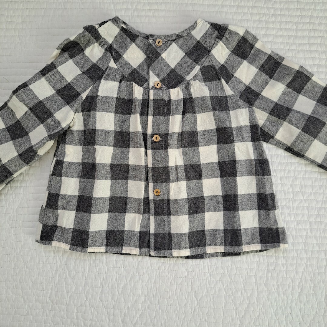 ZARA KIDS(ザラキッズ)のZaraBaby 92cm　チェックシャツ キッズ/ベビー/マタニティのキッズ服女の子用(90cm~)(ブラウス)の商品写真